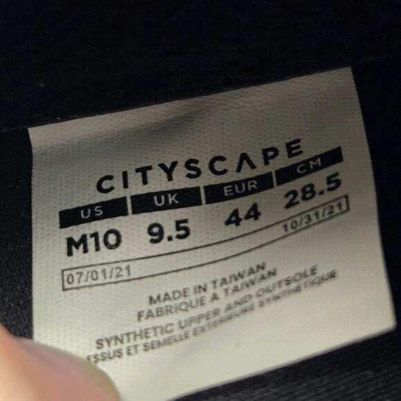 Vessi Cityscape Mens Size 10 Lace Up Waterproof Shoes Sneakers Black White - Picture 10 of 13